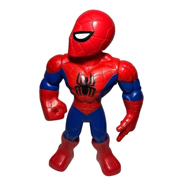 SpiderMan Playskool Marvel Super Hero Adventures Mega Mighty Figure 10" - Picture 2 of 8